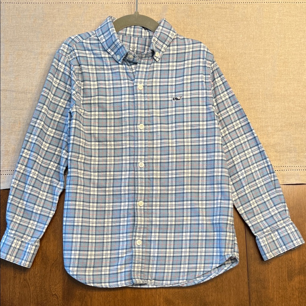 Vineyard Vines Size 6 Boys Flannel Shirt